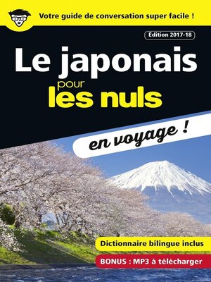 cover image of Le japonais pour les Nuls en voyage, édition 2017-18